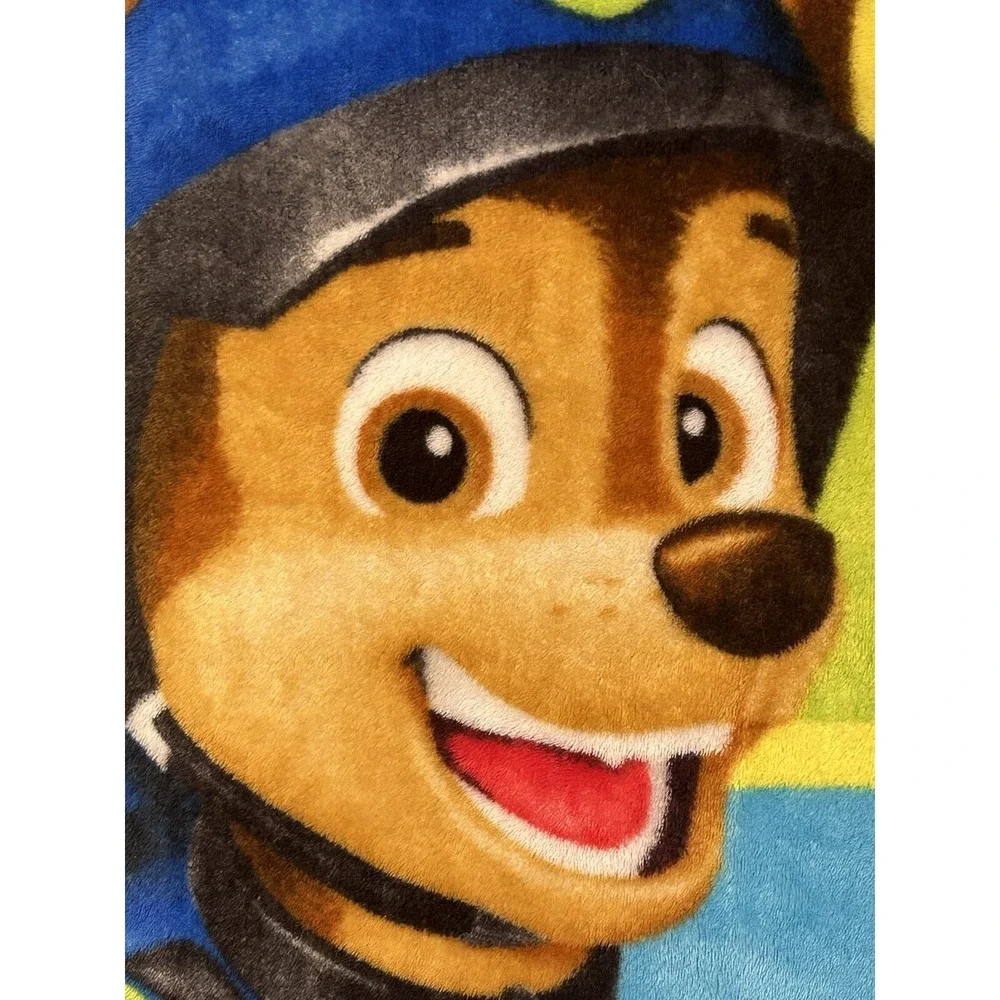 Paw Patrol Plush Blanket Marshall Chase Rubble Great Job Pups! 2015 Toddler Bed
